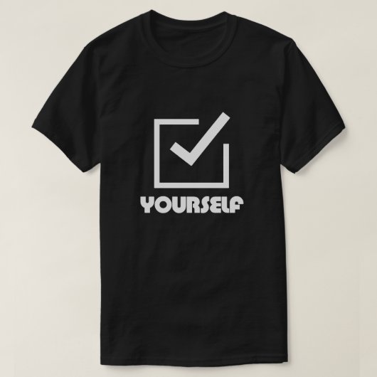 Controleer jezelf t-shirt (Design voorkant)