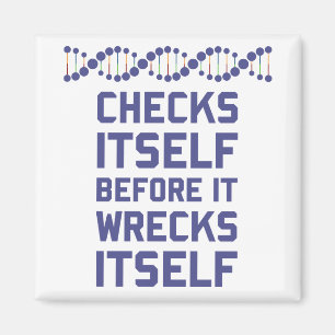 Controleer jezelf voordat je je DNA-genetica wrijf Magneet