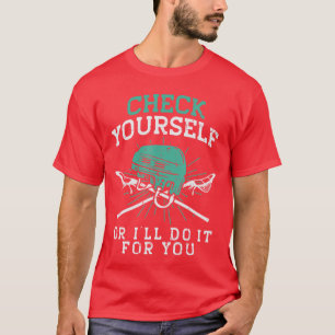 Controleer Jouw Lacrosse Grappige La Speler Mannen T-shirt