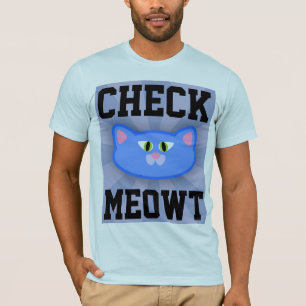CONTROLEER MEOWT MANNEN T-SHIRS T-SHIRT