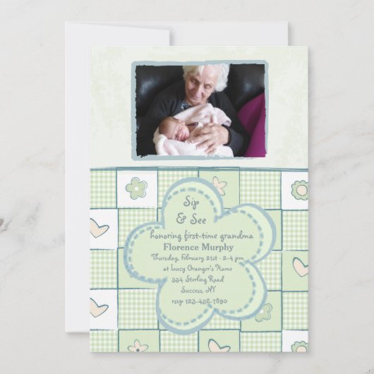 Controleer Sip en zie Fotouitnodiging Kaart (Voorkant)