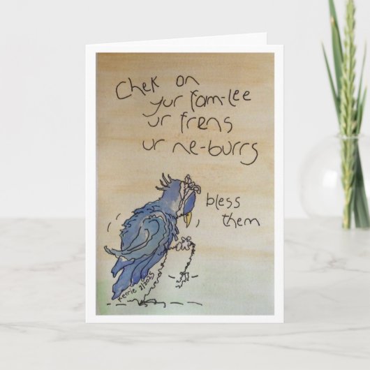 Controleer uw... bedankkaart (Voorkant)