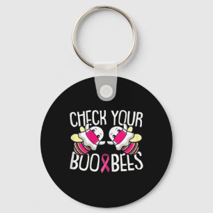 Controleer uw borstkankerbewustzijn bij de Boo-bij Sleutelhanger