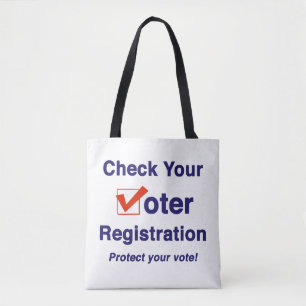 Controleer uw kiezersregistratie 2022 verkiezingen draagtas