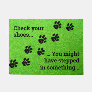 Controleer uw schoenen Deurmat