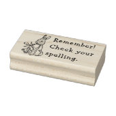CONTROLEER UW SPELLING BENJI RABBIT RUBBER STEMP RUBBERSTEMPEL (Stempel)