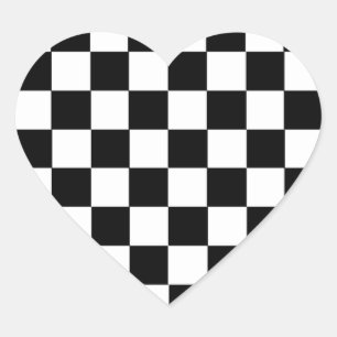 Controleerpatroon Hart Sticker