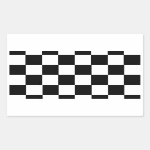 Controleerpatroon Rechthoekige Sticker