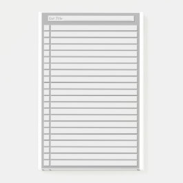 Controlelijst (aangepaste kleur) post-it® notes