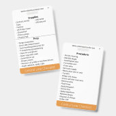 Controlelijst Centrale Lijn Badge (Voor- en achterkant)