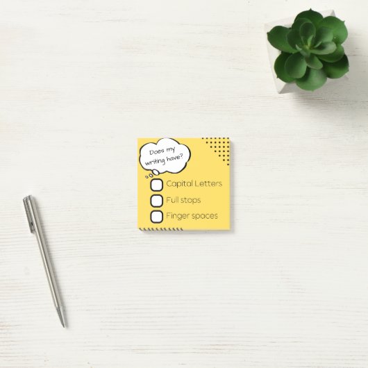Controlelijst plakken notities - Jr Primair Post-it® Notes (Kantoor)