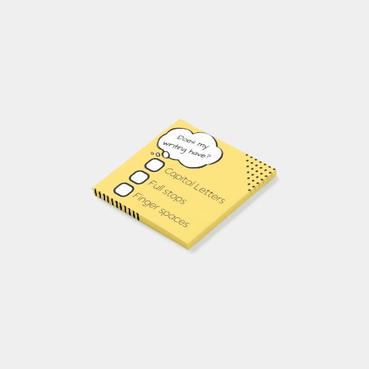 Controlelijst plakken notities - Jr Primair Post-it® Notes (Schuin)