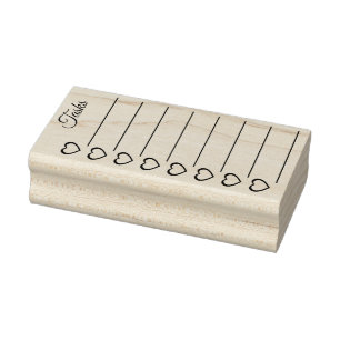 Controlelijst Stempel met Hartjes