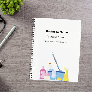 Controlelijst voor bedrijfsreinigingsservice notitieboek