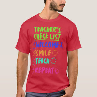 CONTROLELIJST VOOR DOCENTEN grappig T-shirt