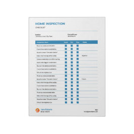 Controlelijst voor thuisinspectie notitieblok