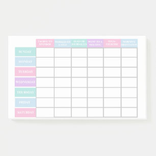 Controlelijst voor wervingsploeg vrouwen stimulere post-it® notes