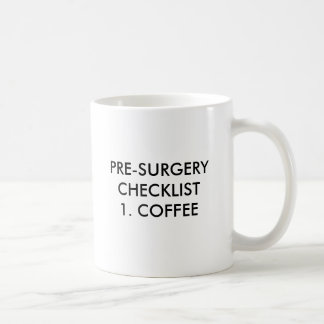 CONTROLELIJST VOORAFGAAND AAN DE URGERY1. KOFFIE, KOFFIEMOK