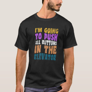 Controlemiddel voor de Button van de lift T-shirt