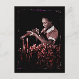 Controlemiddelen in de fabriek briefkaart