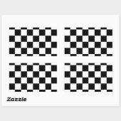 Controlepatroon Rechthoekige Sticker (Vel)