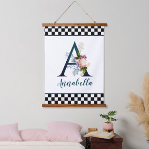 Controlerbord Fancy Florence Monogram Letter A Hangend Wandkleed