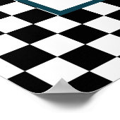 Controlerbord Fancy Florence Monogram Letter A Poster (Hoek)