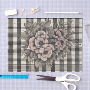 controleren met Blush Blooms Decoupage Print Tissuepapier