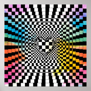Controlerraad op kunst Rainbow-liefde Poster