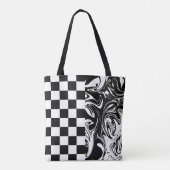 Controles en zwenken - zwart en wit draagtas (Achterkant)