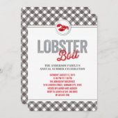 Controles Kreeft Kook Jaarlijkse Zomer Uitnodiging (Voorkant / Achterkant)