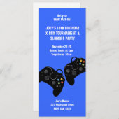 Contrôleur de jeu vidéo Invitation d'anniversaire (Devant / Derrière)