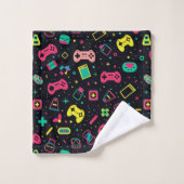Contrôleurs de jeu vidéo et Motif de jouets (Gant de toilette)
