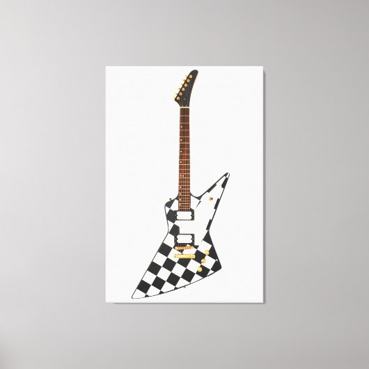 CONTROLEURS ROCK GITAAR 32x48 Canvas Afdruk (Voorkant)