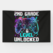 Controller 2e klas niveau ontgrendeld eerste dag spandoek (Horizontaal)