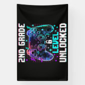 Controller 2e klas niveau ontgrendeld eerste dag spandoek (Verticaal)