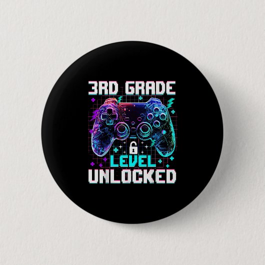 Controller 3e leerjaar ontgrendeld eerste schoolda ronde button 5,7 cm (Voorkant)