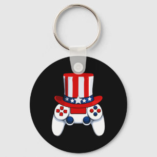 Controller Amerikaans Pet 4 juli USA Sleutelhanger