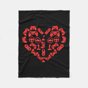 Controller Hart Valentijnsdag Cool Gaming Gamer Fleece Deken