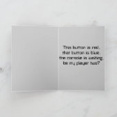 Controller Heart Gamer Valentijn Feestdagen Kaart (Binnen)