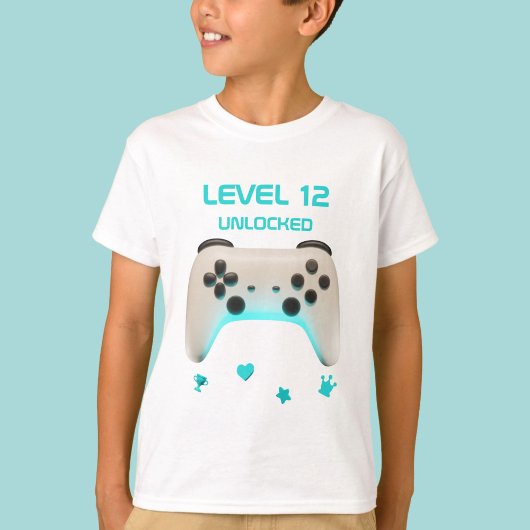 Controller Level Up Ontgrendeld Gamer Verjaardagsf T-shirt