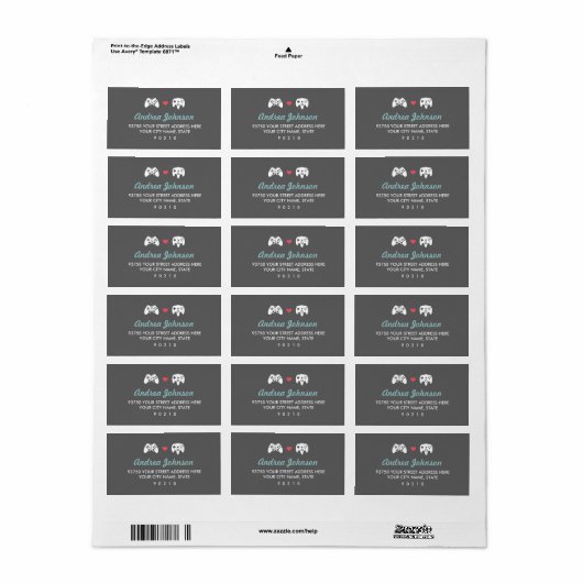 Controller Liefde Etiket (Full Sheet)