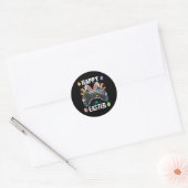 Controller Met Konijnenoren Grappig Pasen Videogam Ronde Sticker (Envelop)
