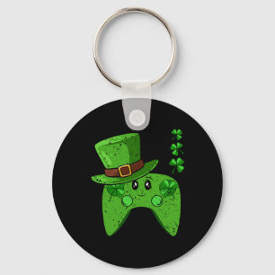 Controller Shamrock St Patricks Day Gaming Gamer Sleutelhanger