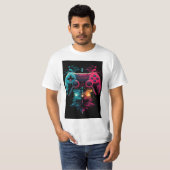 Controller van het leven T-shirt – Neon Cyber Gami (Voorkant volledig)