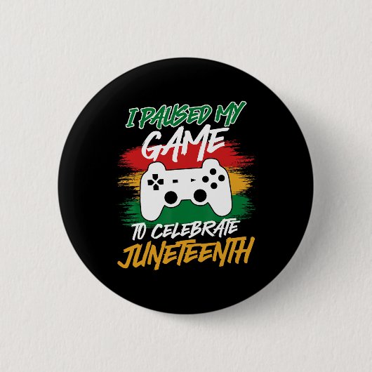 Controller Videogames Console Pauzeerde Mijn Game  Ronde Button 5,7 Cm (Voorkant)