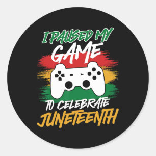 Controller Videogames Console Pauzeerde Mijn Game  Ronde Sticker