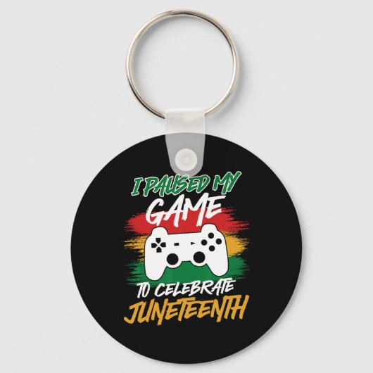Controller Videogames Console Pauzeerde Mijn Game  Sleutelhanger (Voorkant)