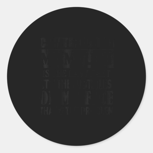 Controlling My Mouth Is The Easy Part It's The Sub Ronde Sticker (Voorkant)