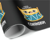 Conundrum Funny Drummer Drum Pun Dark BG Cadeaupapier (Rol Hoek)